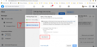 Hướng dẫn gắn fanpage facebook chat messenger vào website Hướng dẫn gắn facebook fanpage chat messenger vào website bước 7