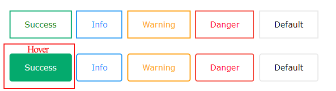 CSS cách tạo buttons ouline bo viền nền trắng