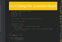 Codeigniter chuyển nội dung html thành pdf – convert html to pdf PHP Codeigniter phpwkhtmltopdf